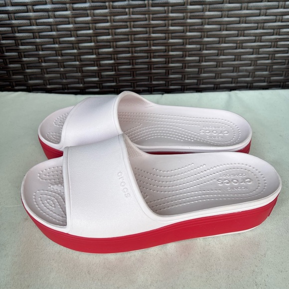 CROCS Women's Crocs crick and slides platform light pink - Picture 9 of 10